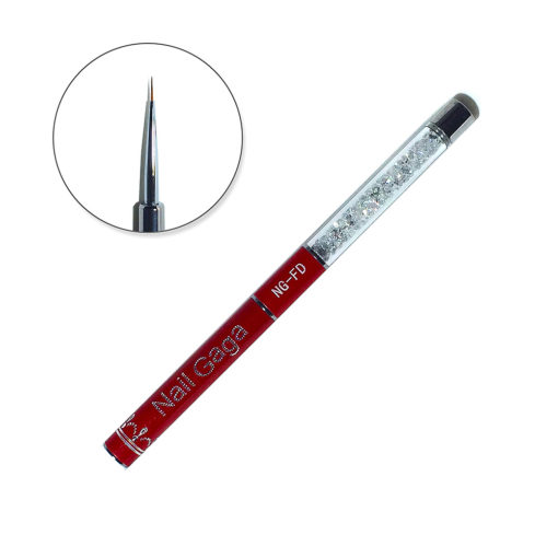 NG Red Crystal Collection Fine Detailer Art Brush