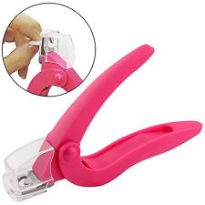 Nail Tip Cutter with Guard PINK