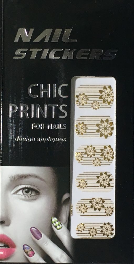 Chic print 3D Nail Sticker 01