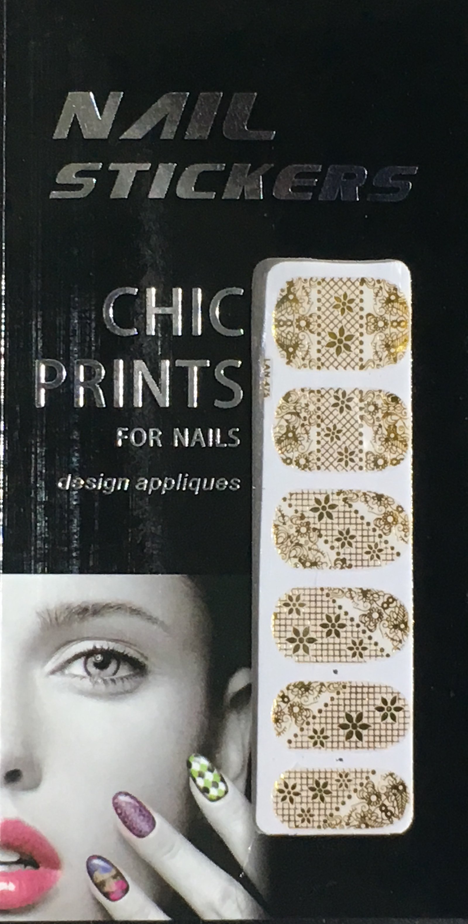 Chic print 3D Nail Sticker 03