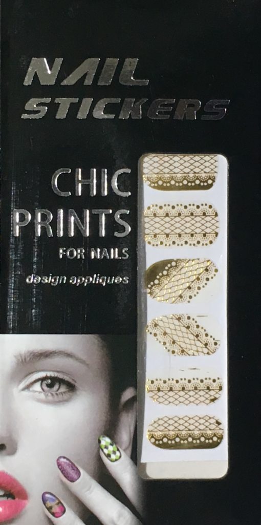 Chic print 3D Nail Sticker 04