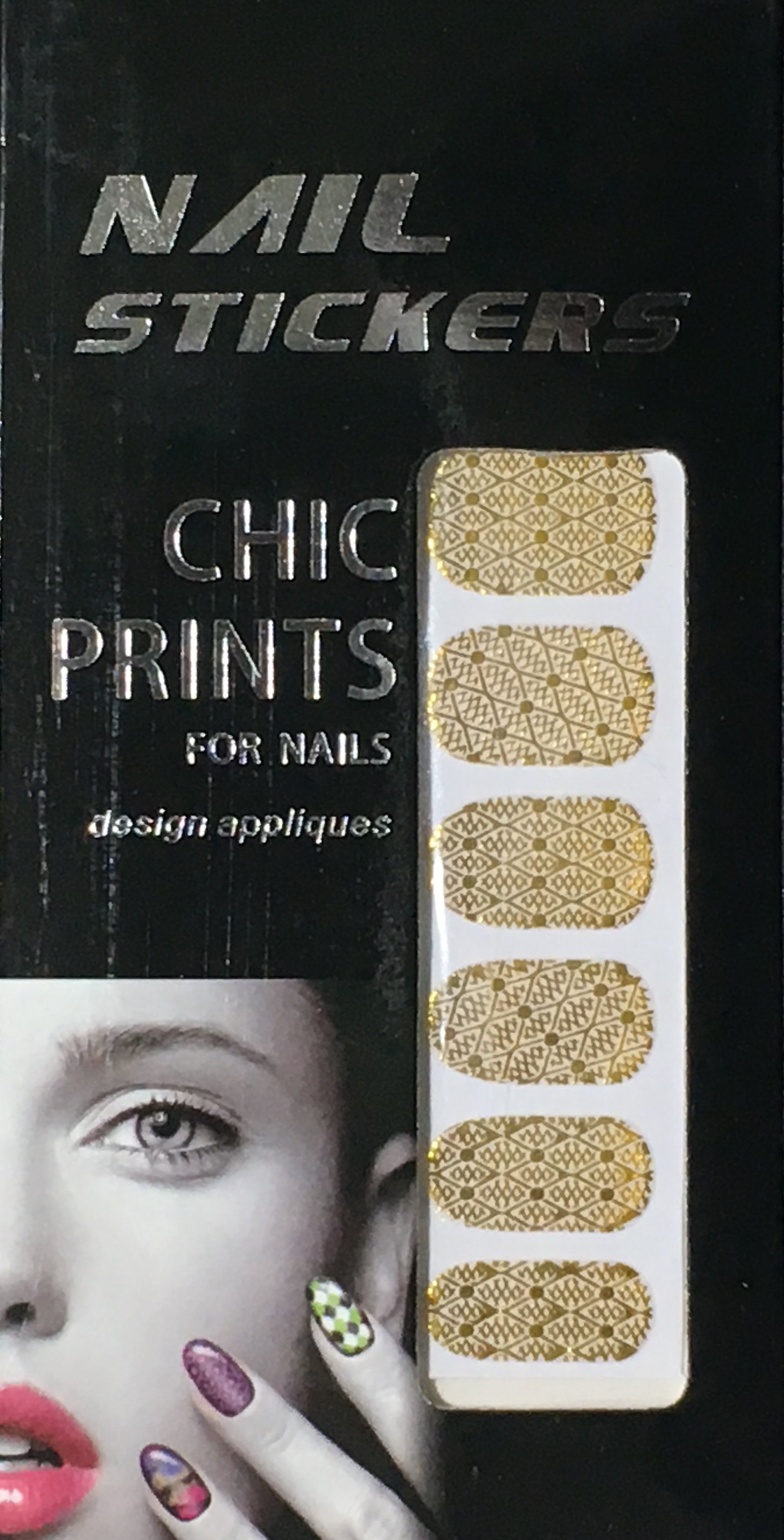 Chic print 3D Nail Sticker 07