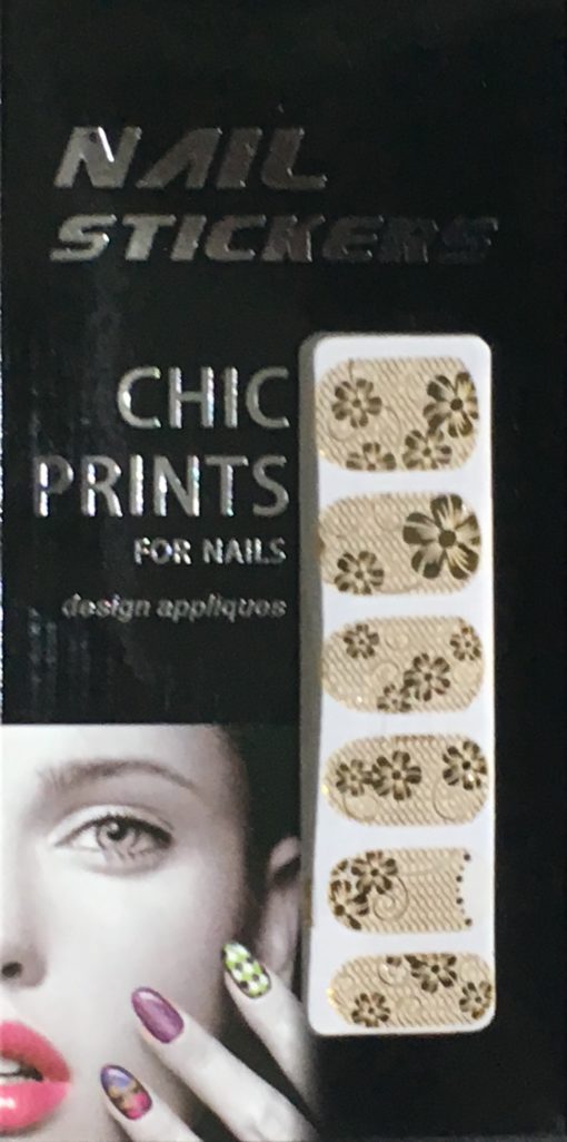 Chic print 3D Nail Sticker 08