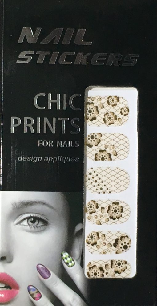 Chic print 3D Nail Sticker 09