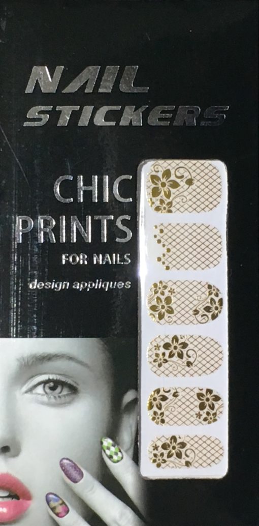Chic print 3D Nail Sticker 12