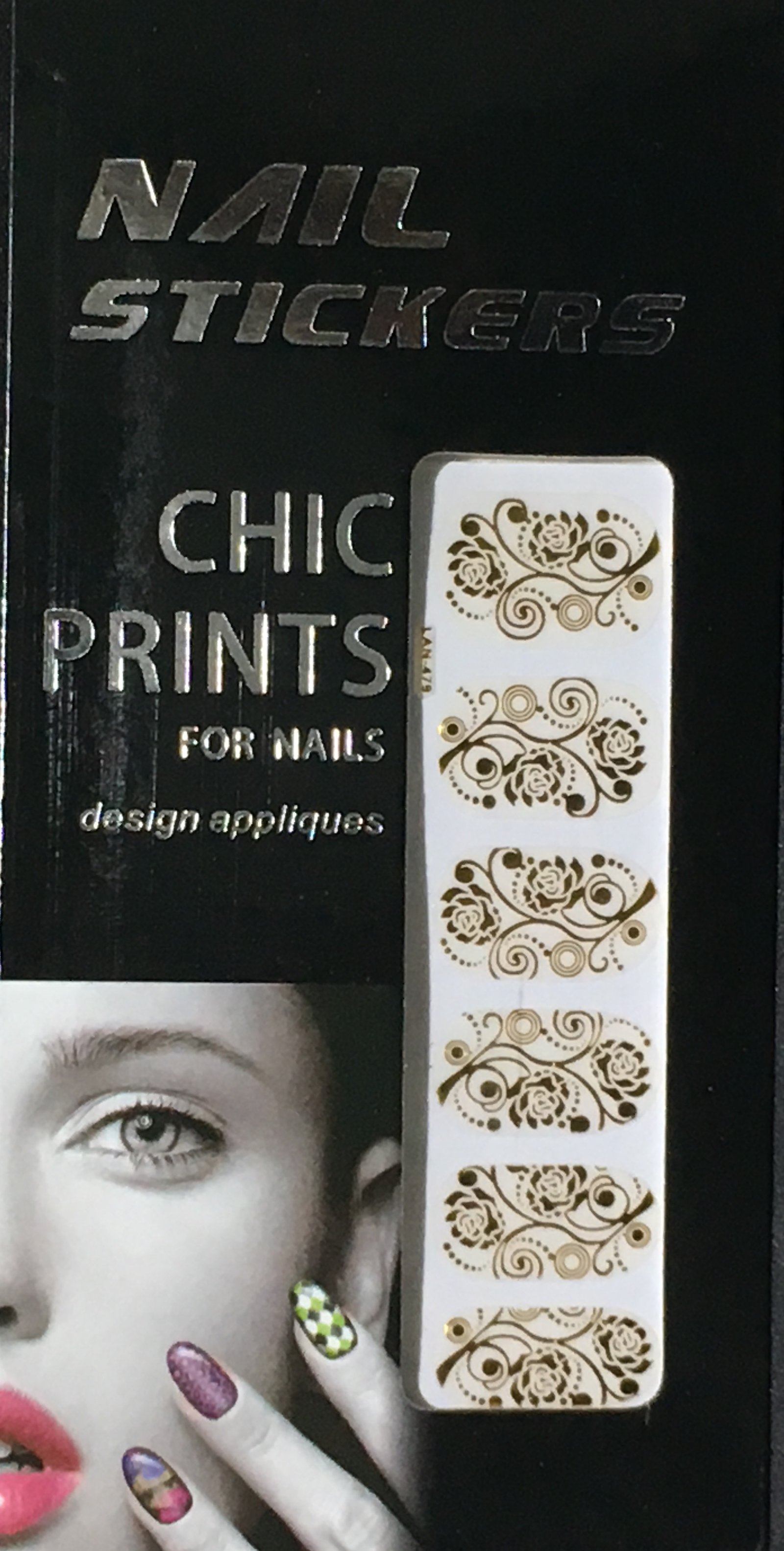 Chic print 3D Nail Sticker 14