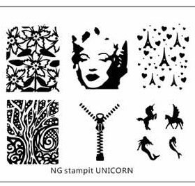 Stamp It Styling Design Plates 20 - Unicorn