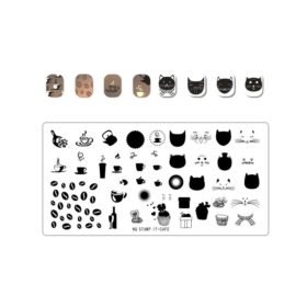 Layer Stamp It Styling Design Plates 31 - Cafe cat