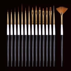NAIL ART BRUSH SET 15PCS