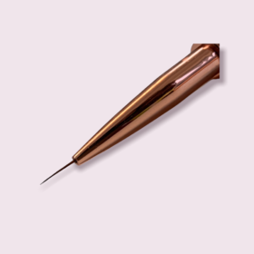 Rose Gold Crystal Long Fine Detailer Art Brush